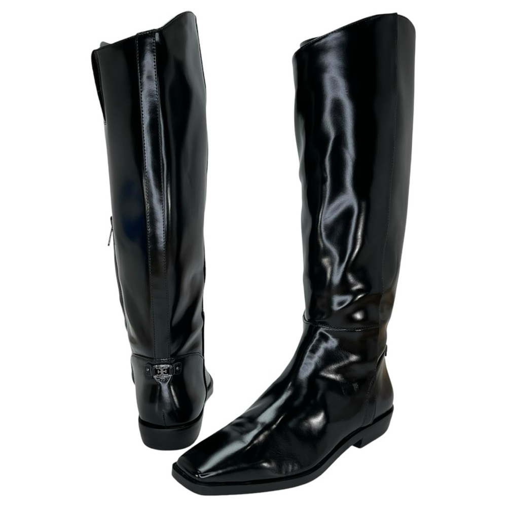 Sam Edelman Cesar Black Snip-Toe Knee High Womens Riding Boots Size 10M - Picture 10 of 14